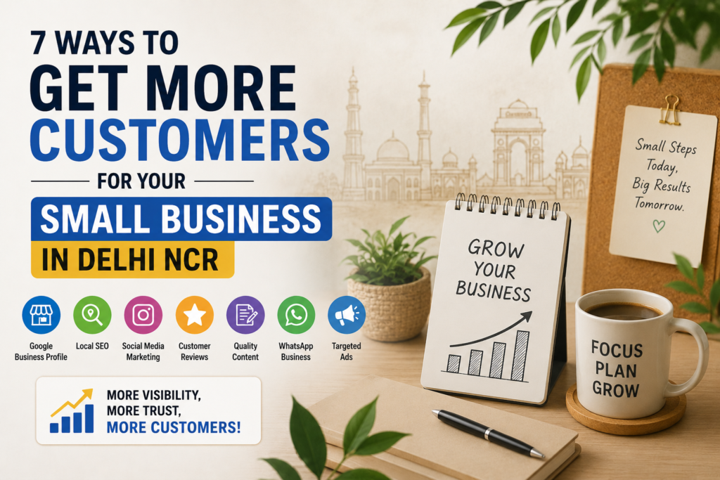 Current image: 7 Ways to Get More Customers for Your Small Business in Delhi NCR